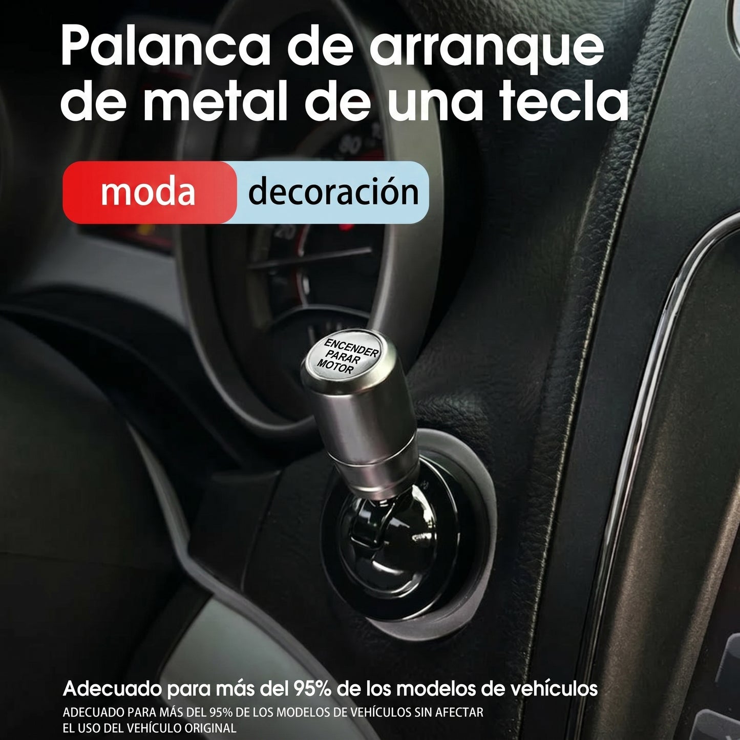 Botón de arranque de un solo toque para automóvil con palanca basculante